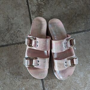 JSlides Baha Ariel marbled pink Sandal size 9
